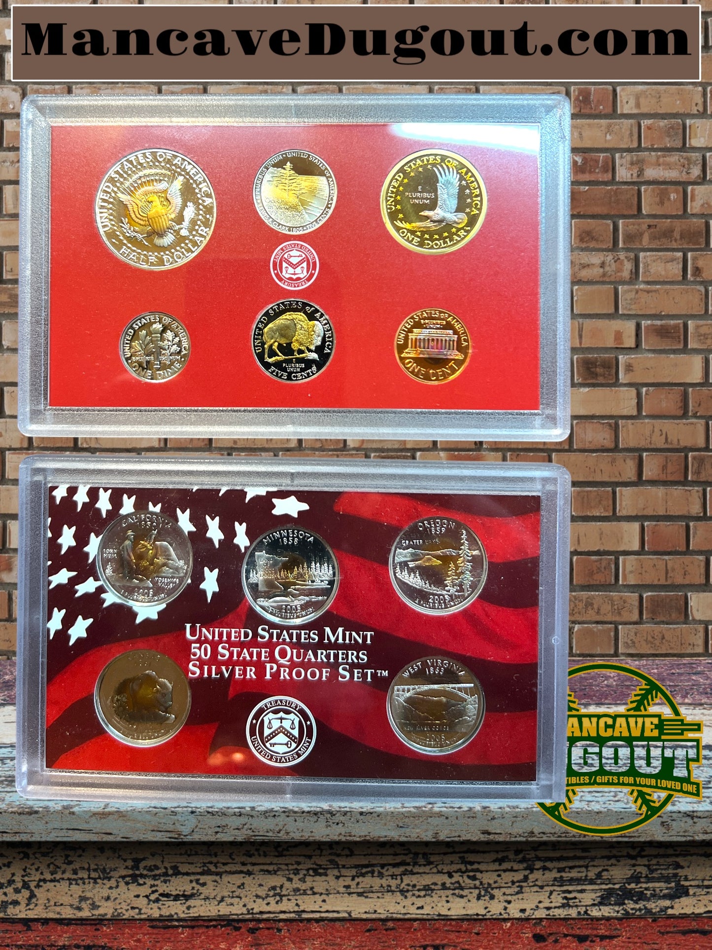 2005 US Mint Silver Proof Set 11 Coin COA In Orginal Box