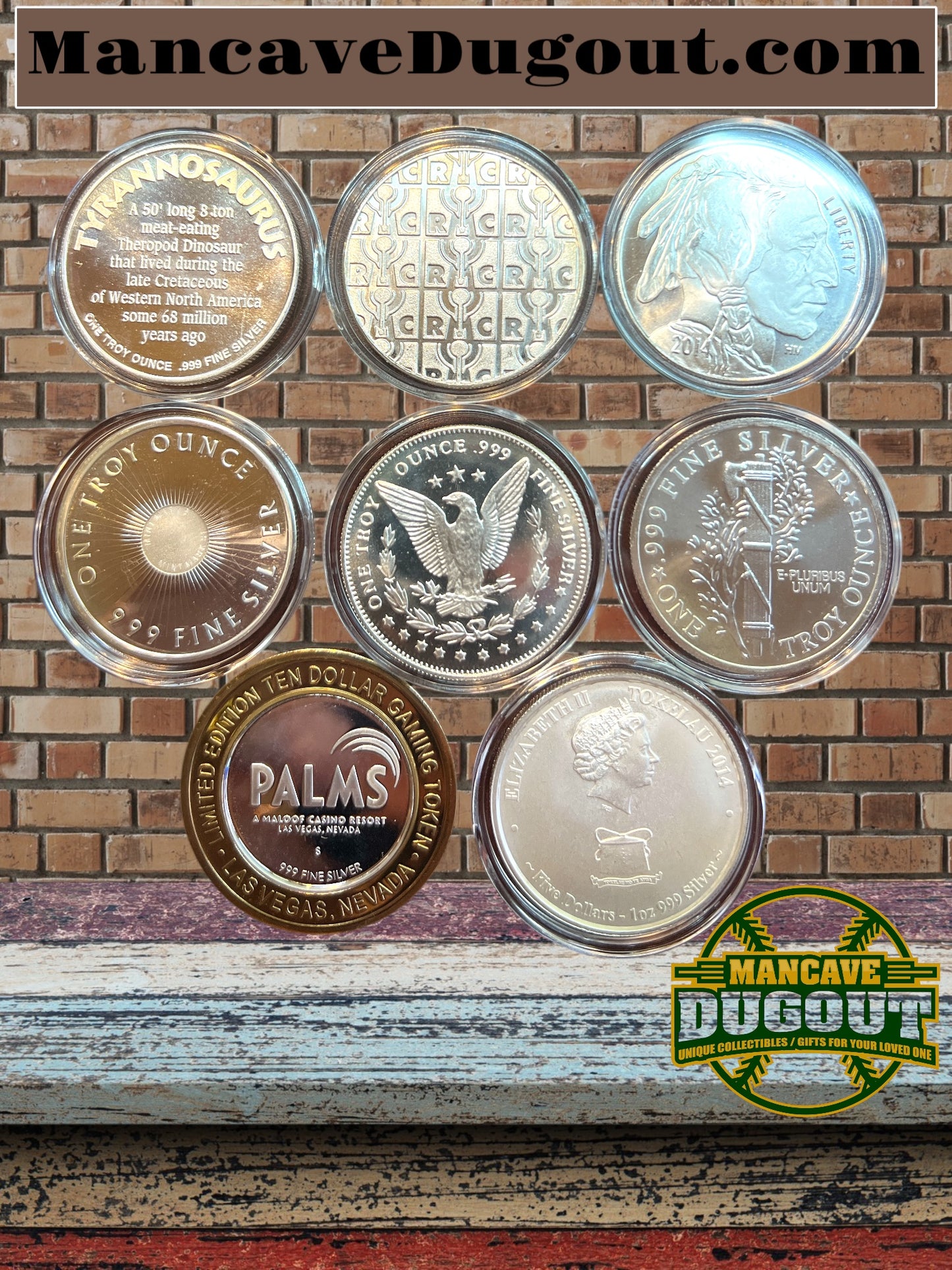 8-Assorted Silver Rounds
