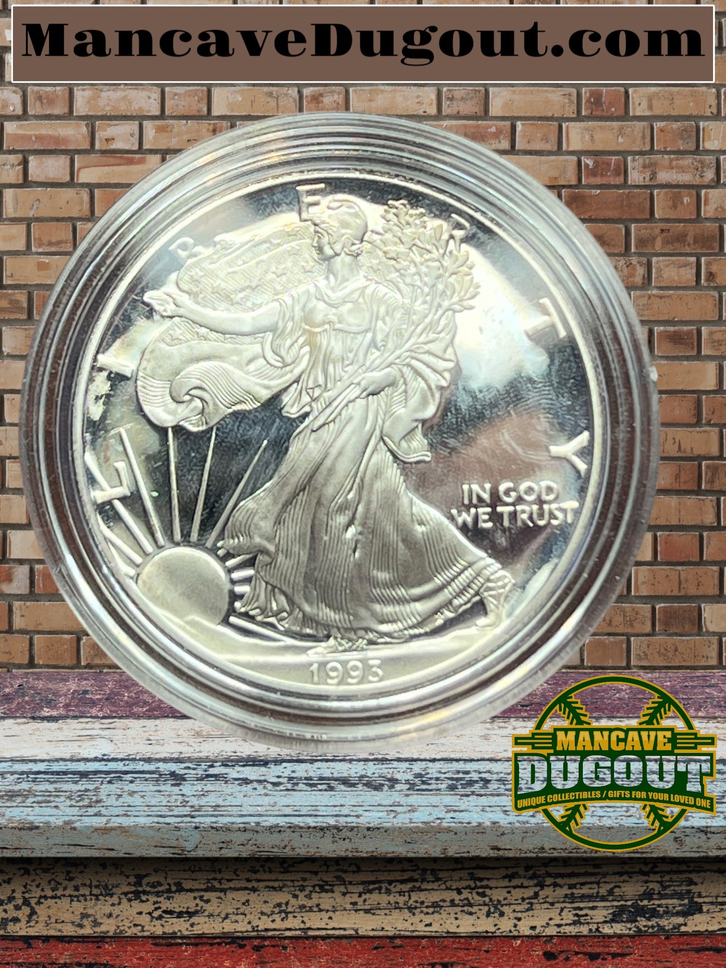 1993-P American Silver Eagle PROOF 1 Oz Silver - Coin & Box & COA
