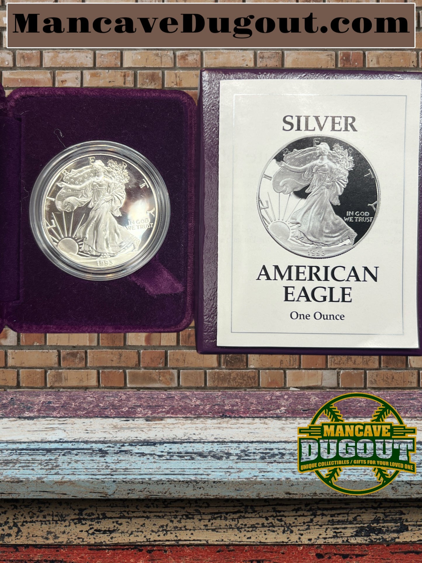 1993-P American Silver Eagle PROOF 1 Oz Silver - Coin & Box & COA