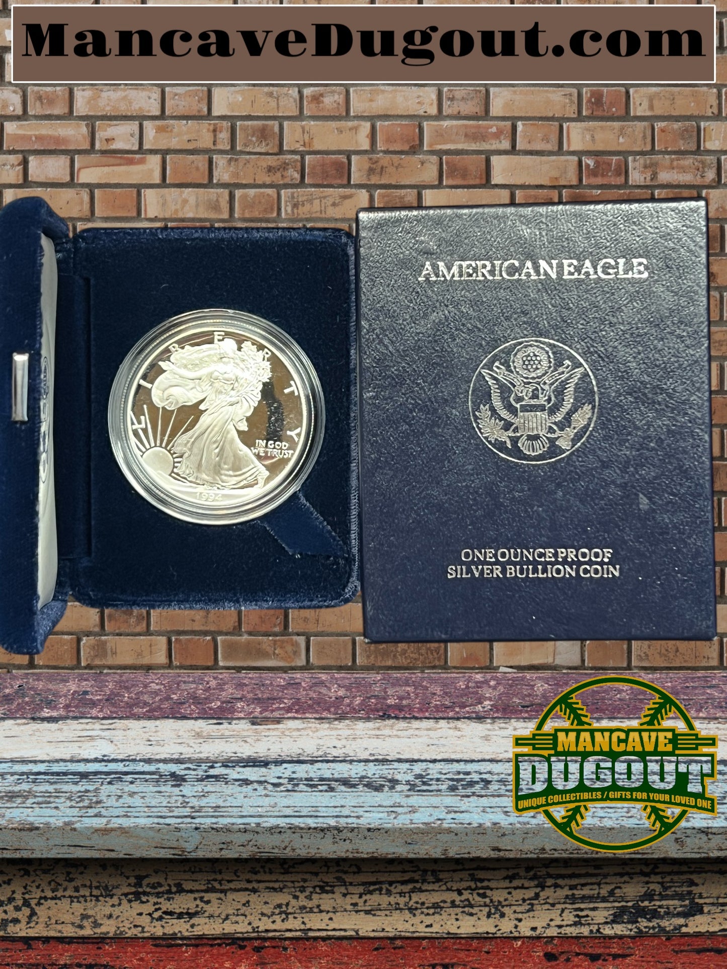 1994-P American Silver Eagle PROOF 1 Oz Silver - Coin & Box & COA