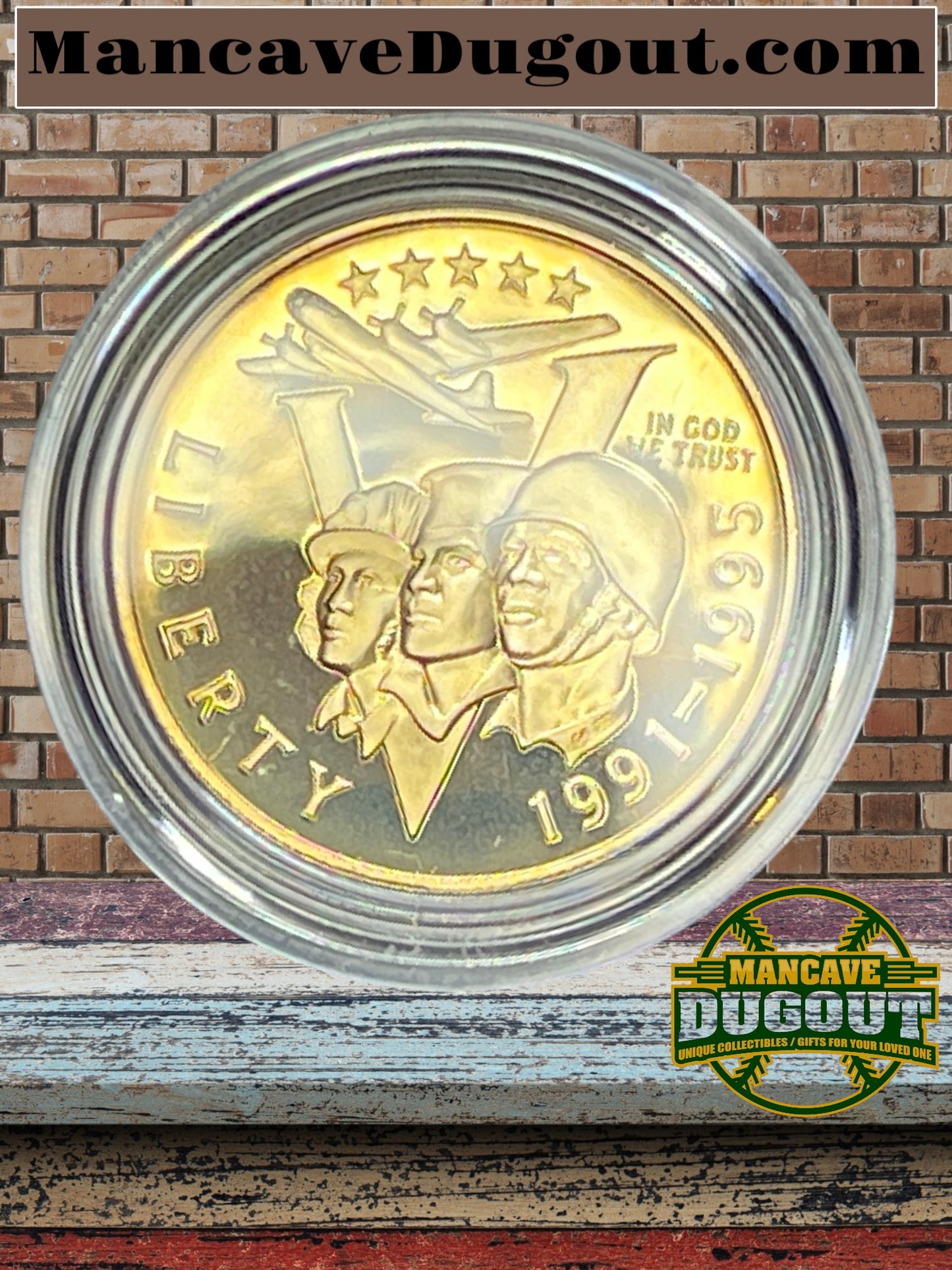 1991–1995 WWII 50th Anniversary Commemorative 2-Coin Proof Set – Silver
