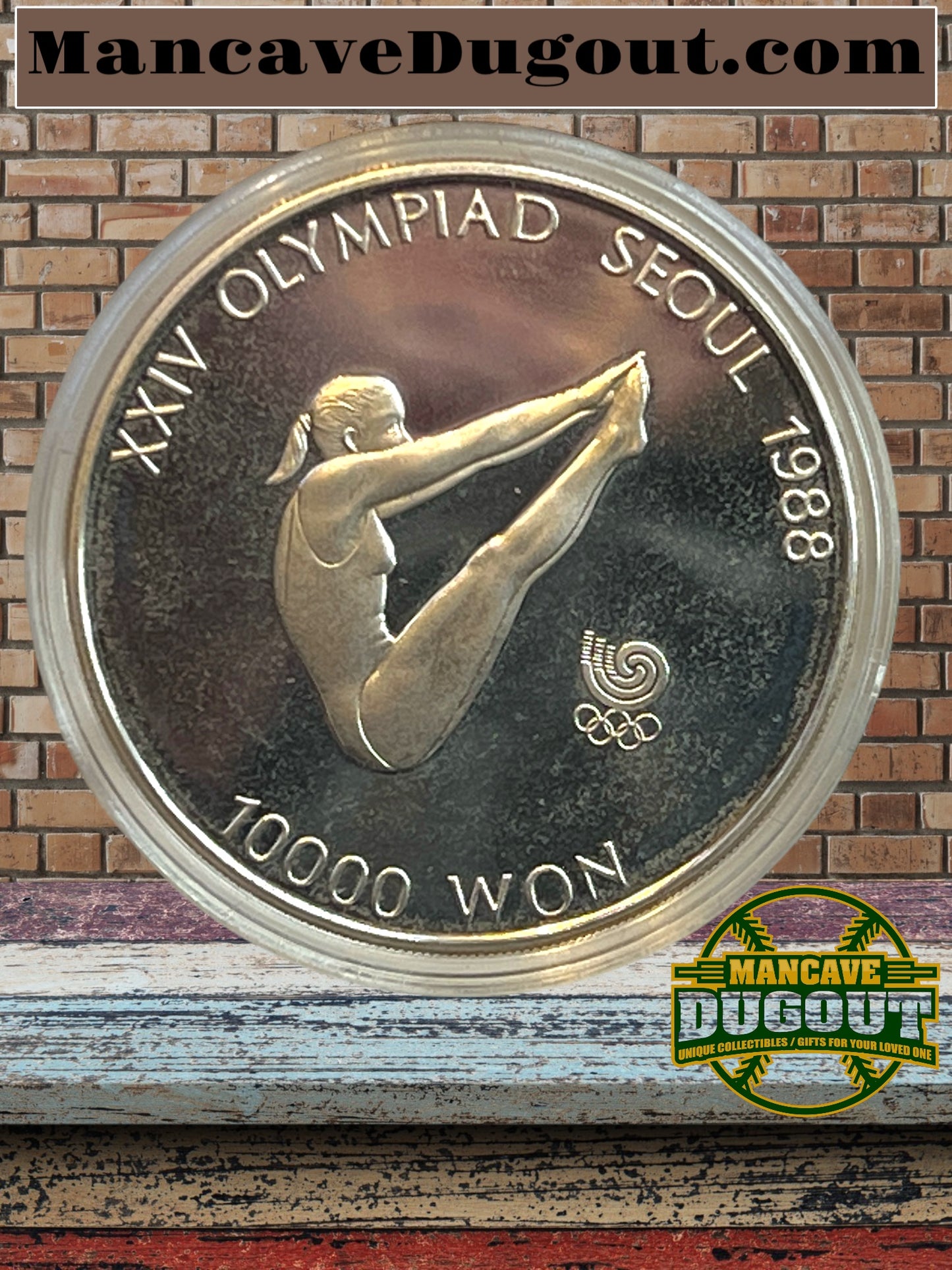 1988 Olympic Seoul Proof Sterling Silver Diving 2-Coin Set