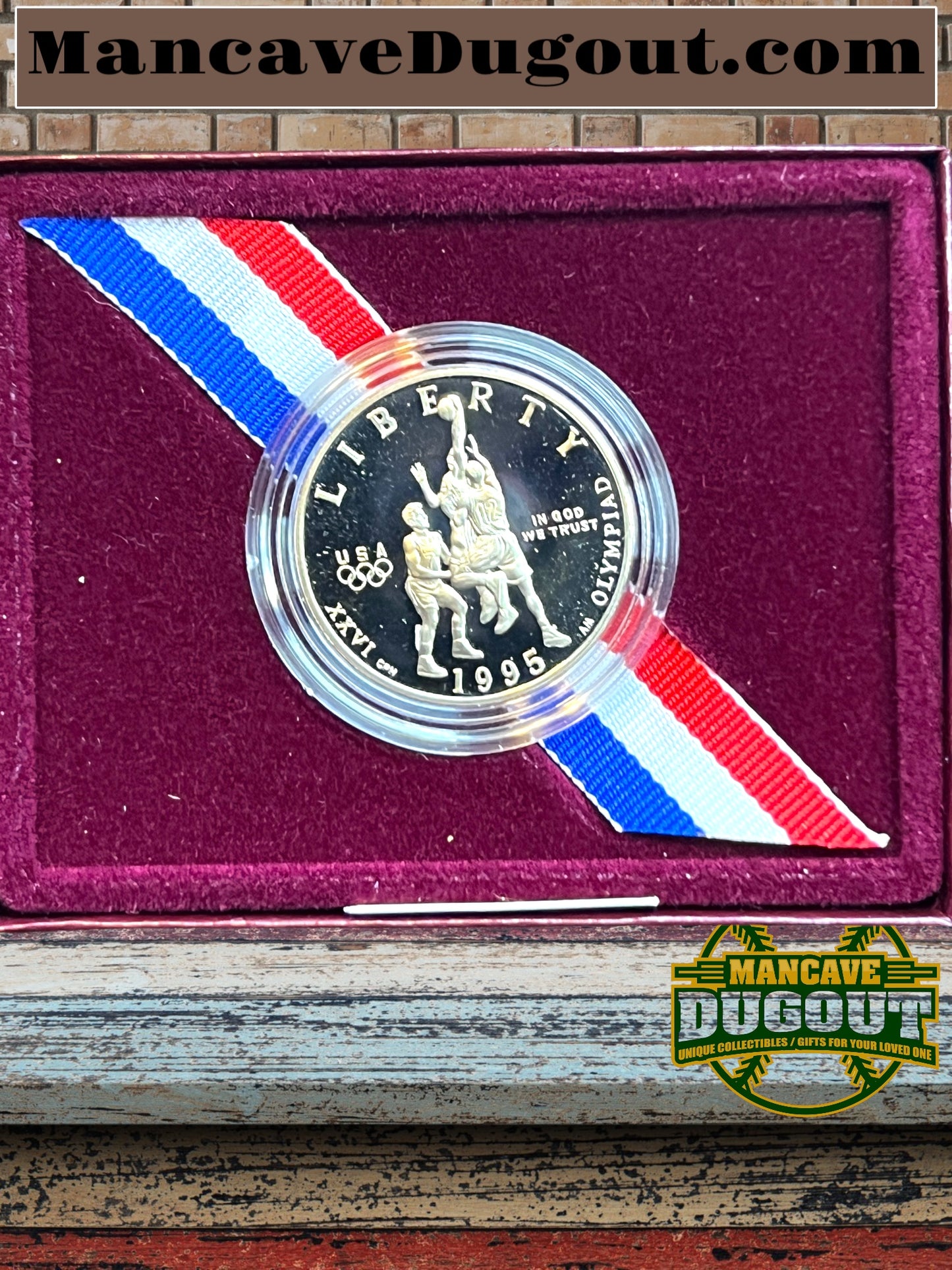 1995 U.S. Half Dollar Proof Olympic Coins of Atlanta Centennial Games Basketball-With OGP-COA