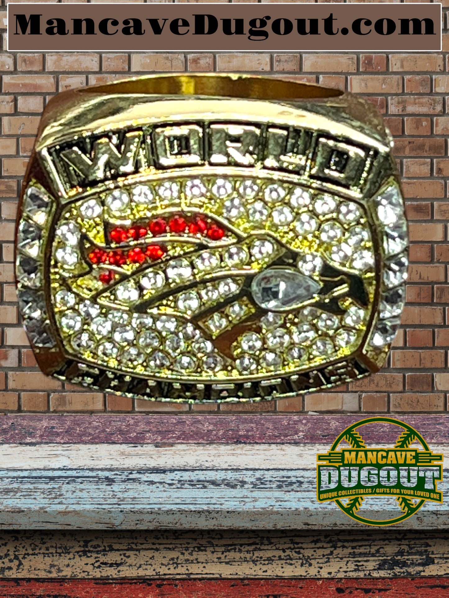 3-Pcs Ring 1997 1998 2015 Souvenir Denver Broncos Ring size 11 – With Case