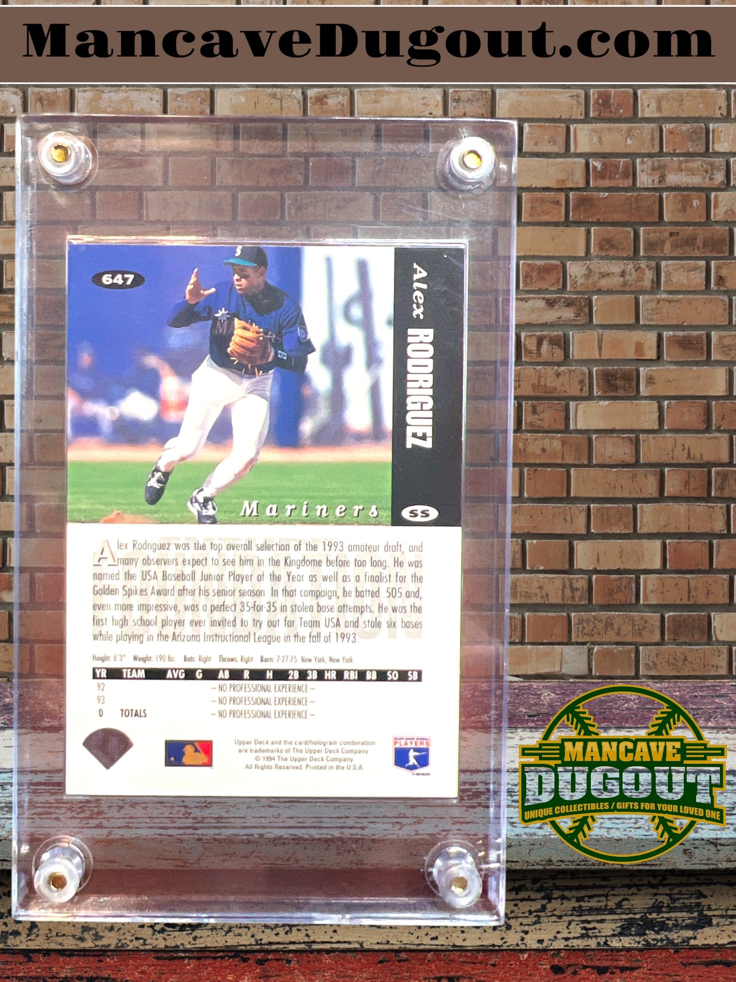 1995 Upper Deck #215 Alex Rodriguez Rookie Card