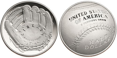 2014 Baseball Hall of Fame Half Dollar – PF 70 - Ultra Cameo