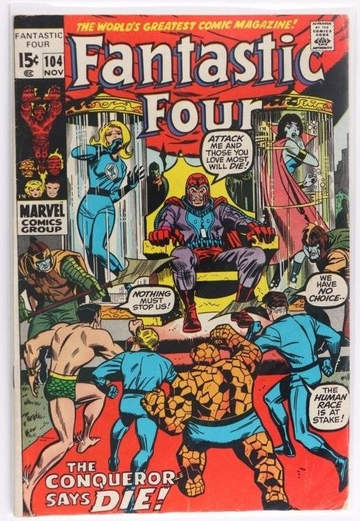 Fantastic Four #104 VG+ - 1970