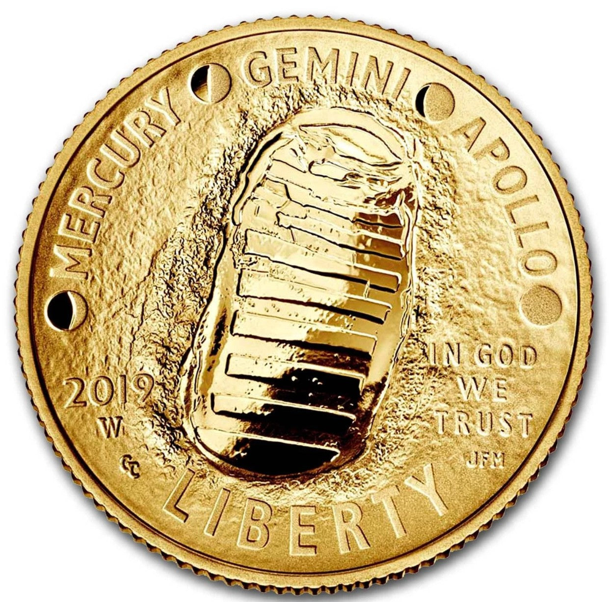 2019 Apollo 11 50th Anniversary Commemorative 5 Dollar Gold Proof