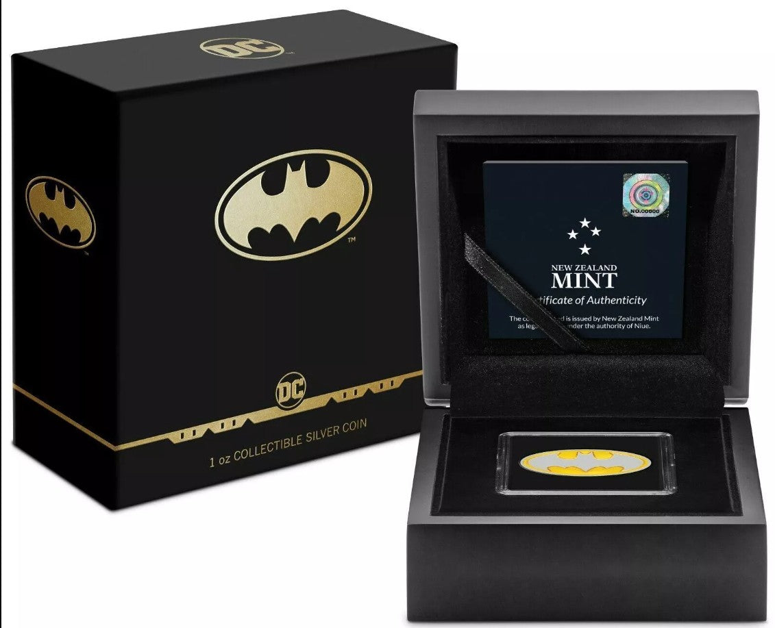 2021 Niue Batman Logo Coin 1 oz .999 Silver Coin (5,000 Mintage)