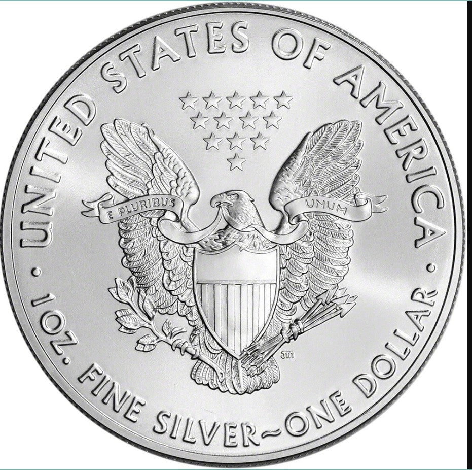2016 American Silver Eagle 1 oz $1 - 1 Roll - Twenty 20 BU Coins in Mint Tube