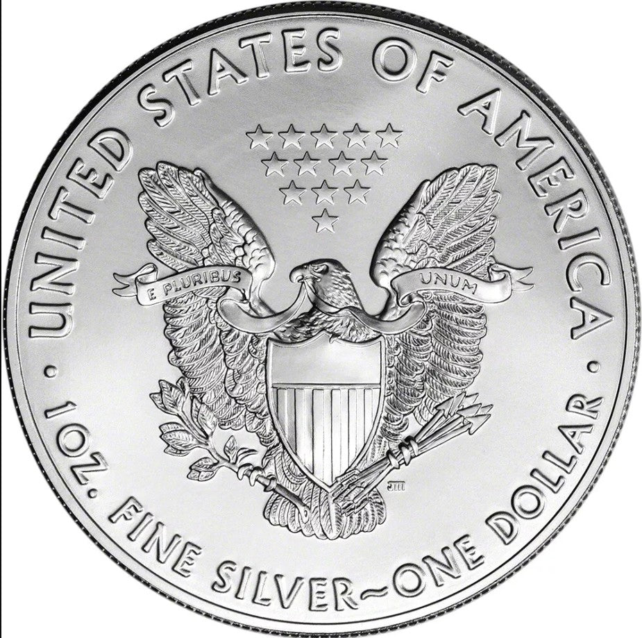 2017 American Silver Eagle 1 oz $1 - 1 Roll - Twenty 20 BU Coins in Mint Tube
