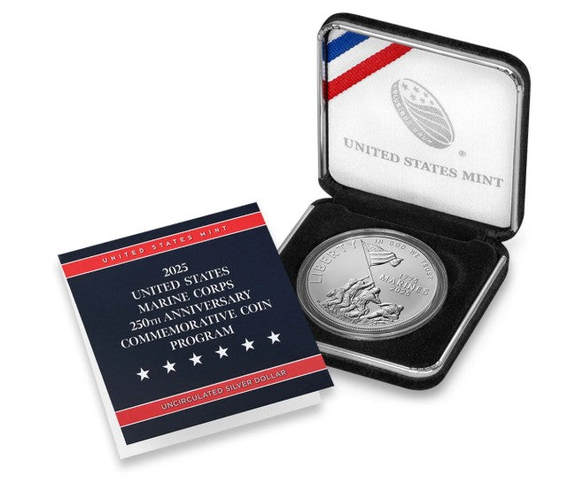 2025 U.S. Marine Corps 250th Anniversary Uncirculated Silver Dollar