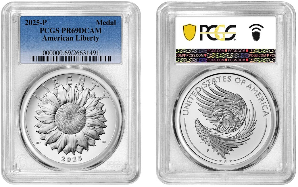 2025 P Silver American Liberty Medal PCGS PR69DCAM #1