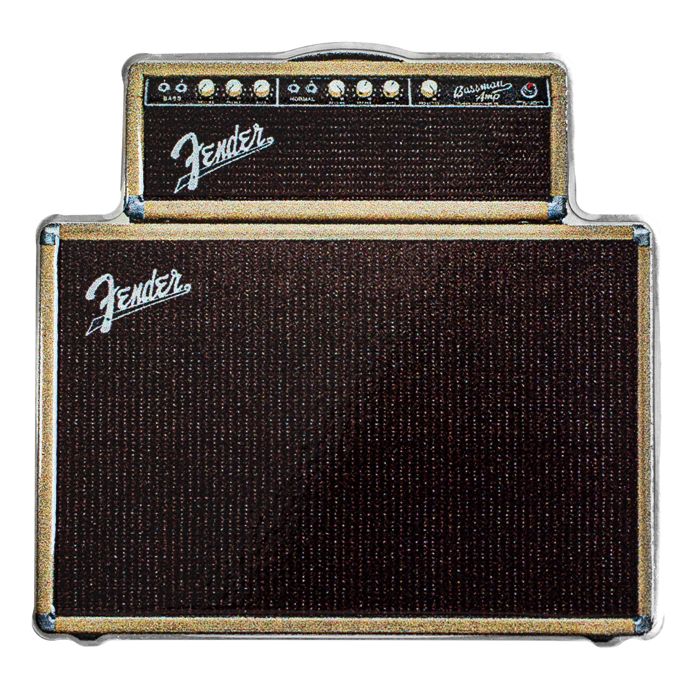 2023 Fender Dynamic Duo 2 Coin Silver Set (Precision Bass Guitar & Bassman Amp)
