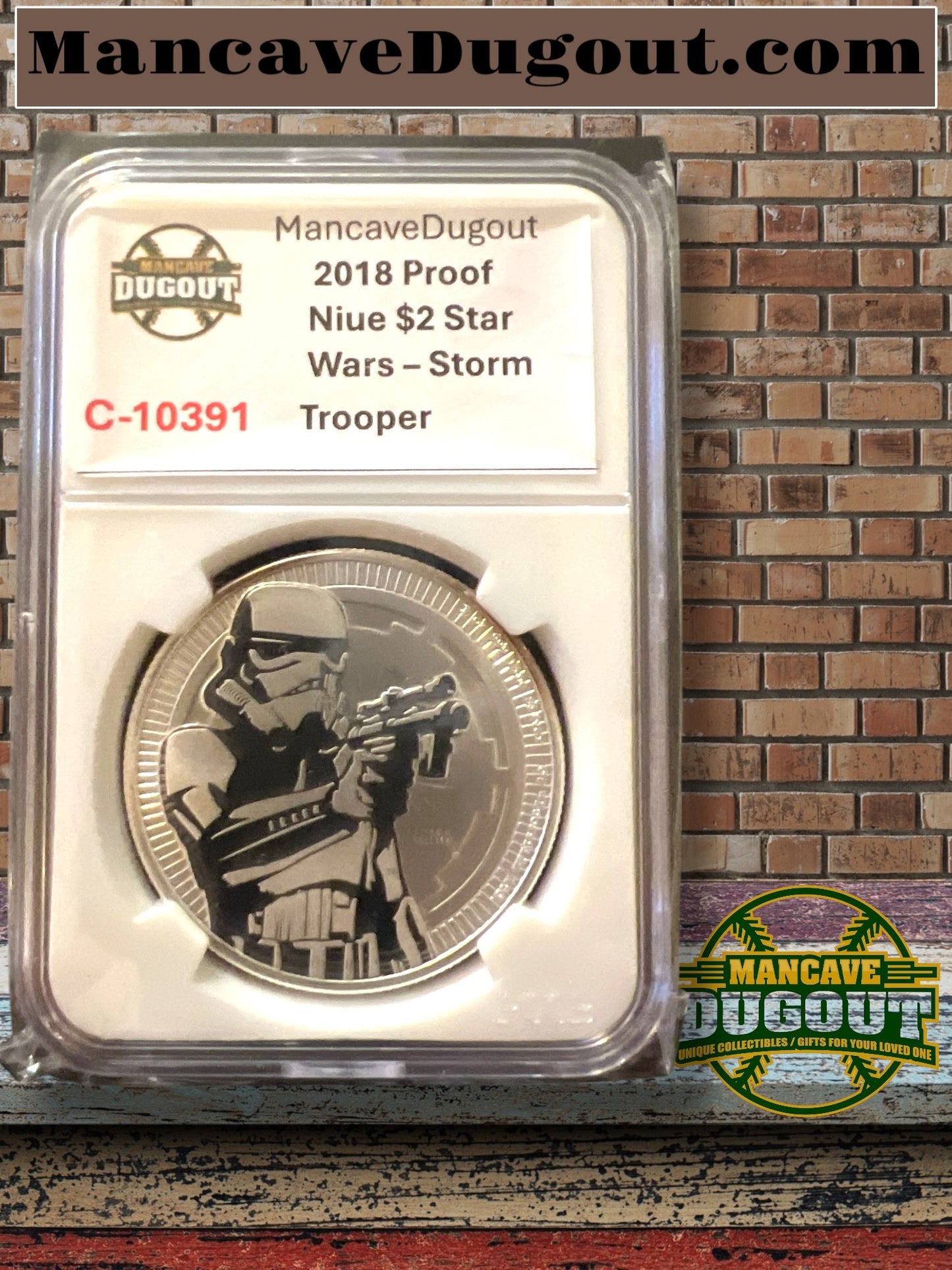 2018 Star Wars™ Stormtrooper™ 1 oz 999 Silver Niue
