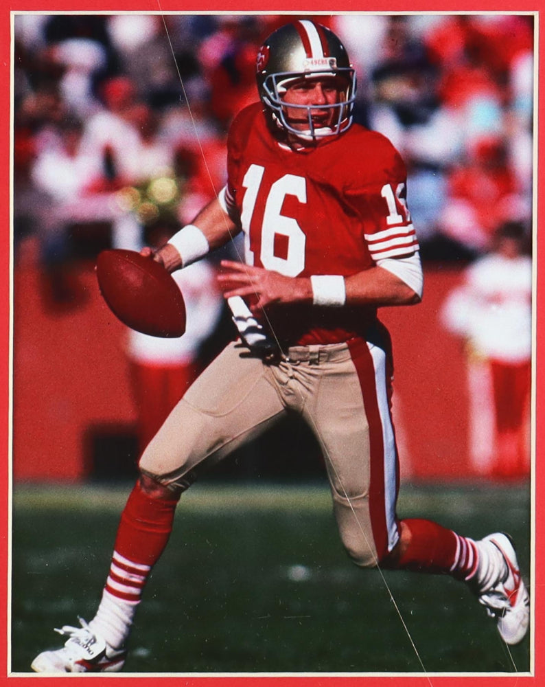 Joe Montana Signed Custom Framed Jersey Display (JSA) - San Francisco 49ers