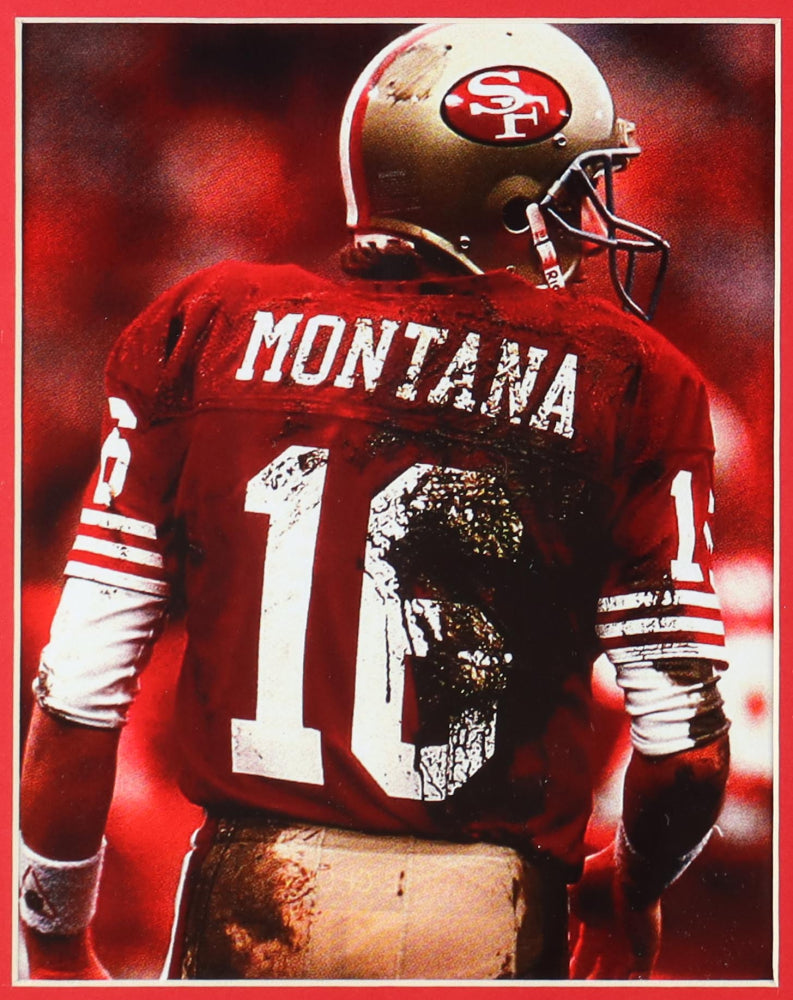 Joe Montana Signed Custom Framed Jersey Display (JSA) - San Francisco 49ers