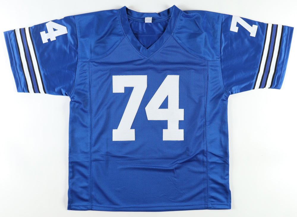 Bob Lilly Signed Jersey Inscribed "HOF '80" and Multiple Inscriptions
