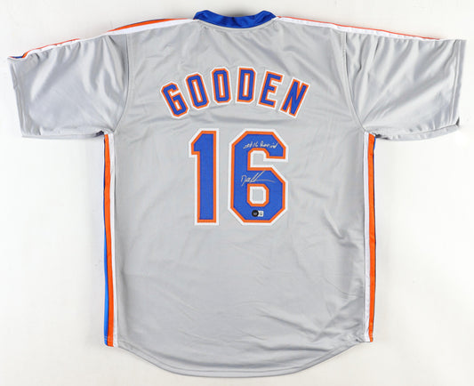Dwight "Doc" Gooden Signed Jersey Inscribed "Retired" (Beckett) - New York Mets