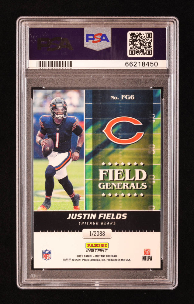 Justin Fields 2021 Panini Instant Field Generals #FG6 RC (PSA 10) - 1 of 2088