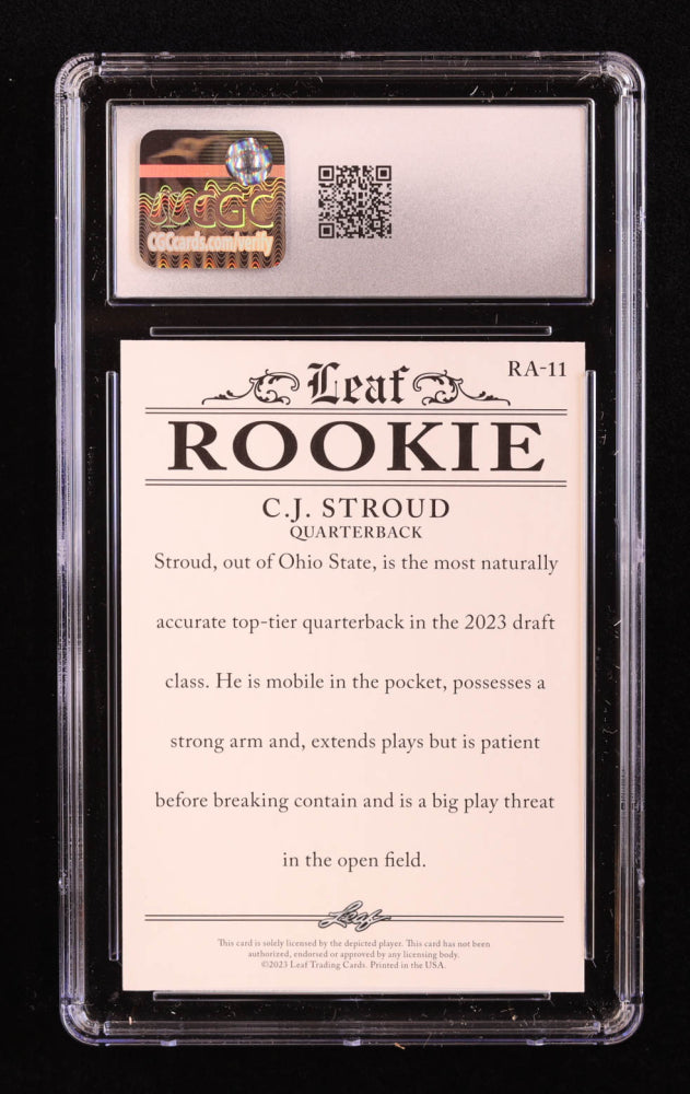 CJ Stroud Rookie - Leaf-RA-11