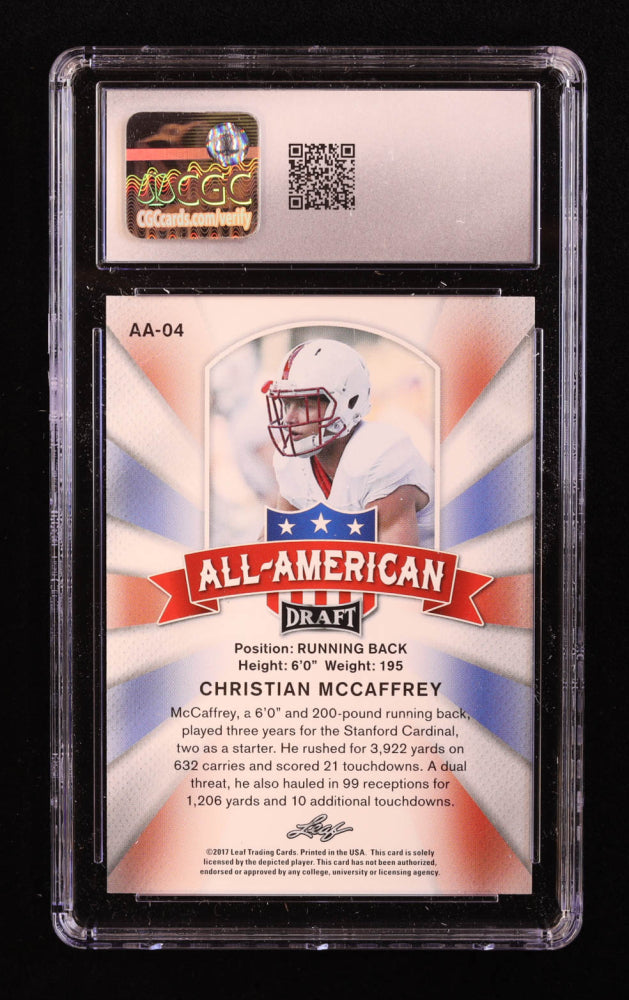 Christian McCaffrey Rookie - Leaf-AA04