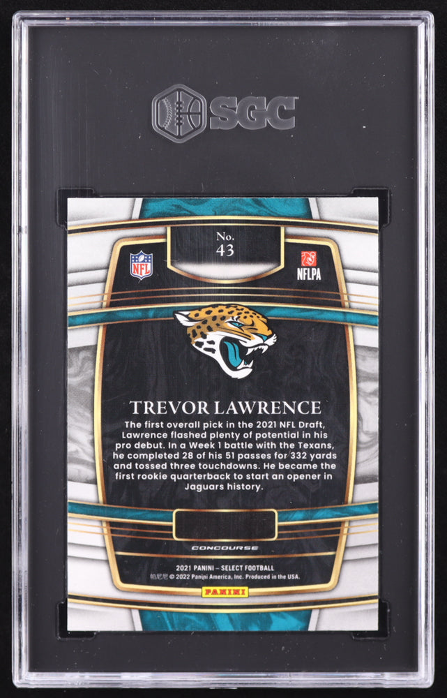 Trevor Lawrence 2021 Select #43 RC (SGC 9)