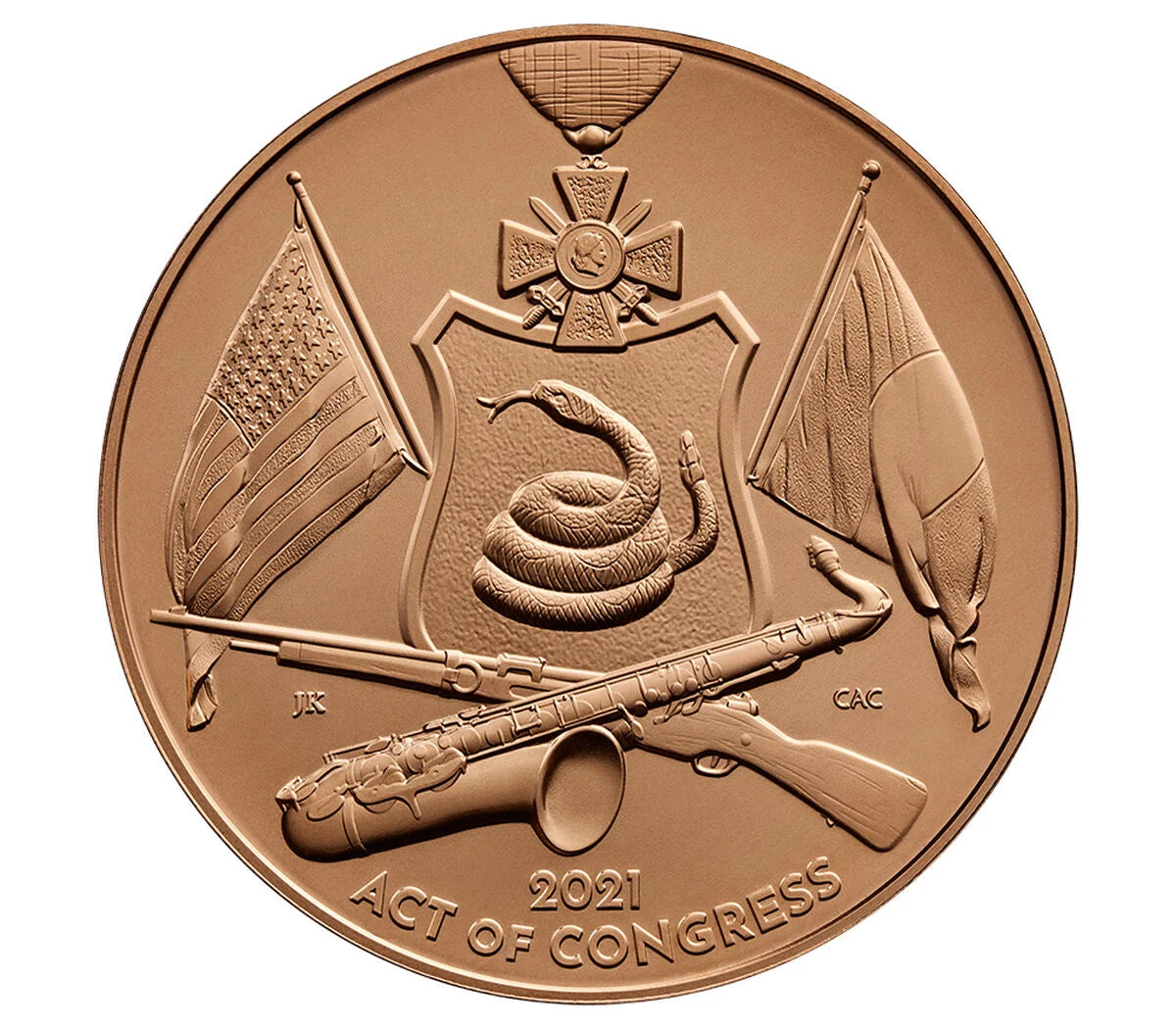 Harlem Hellfighters Bronze Medal 1.5 Inch