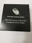 2013 Girl Scout of the USA Centennial Proof silver dollar coin
