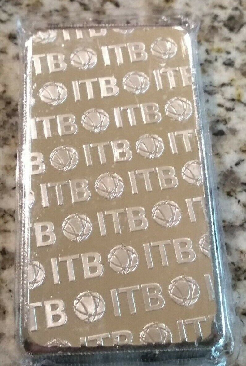 10 oz Silver Bar- ITB International Trade Bar .999 Fine Silver