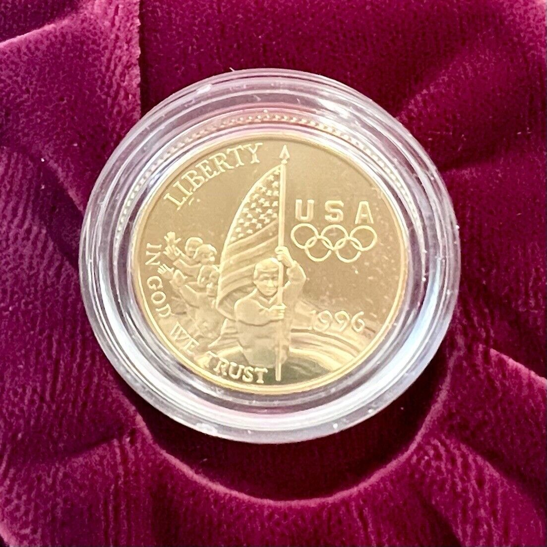 1996 Atlanta US Olympic 16 Proof Gold & Silver Coin Set -Presentation Box