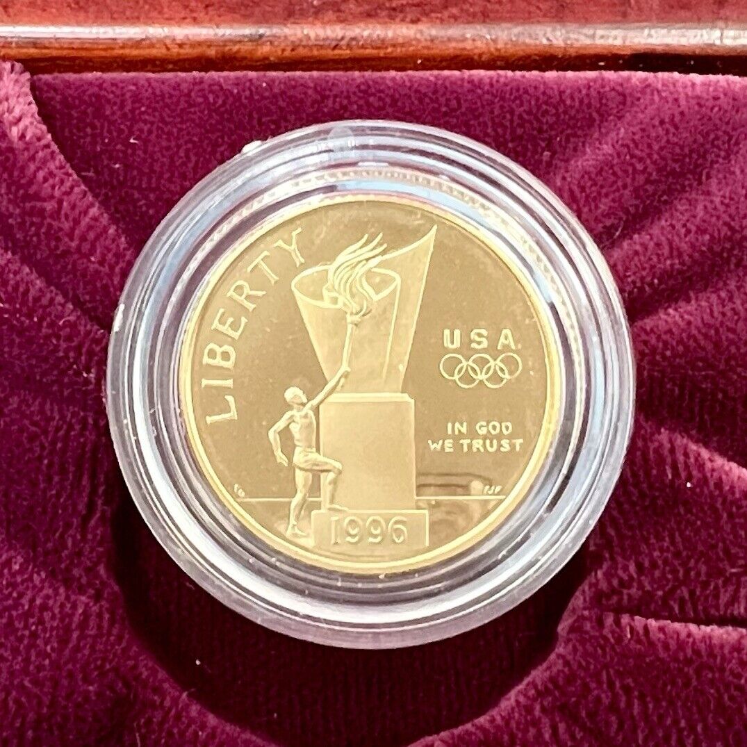 1996 Atlanta US Olympic 16 Proof Gold & Silver Coin Set -Presentation Box