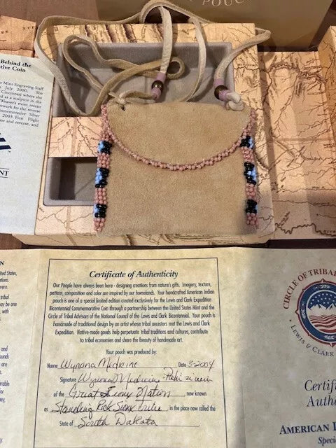 Lewis & Clark U. S. Mint Coin & Pouch Set - With COA