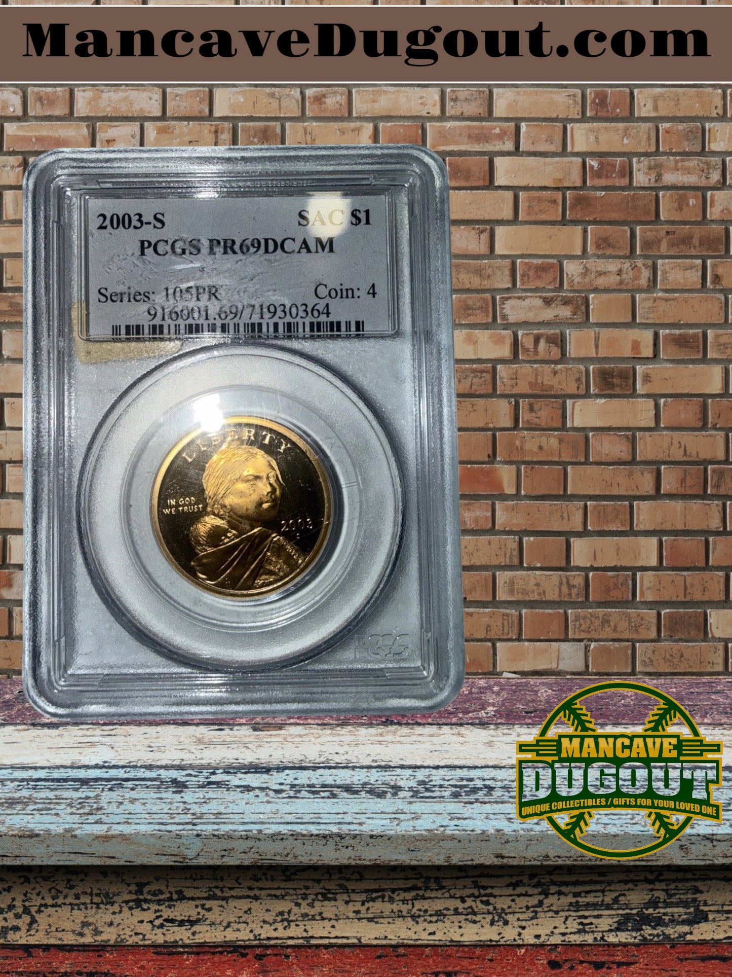 2003-S Sacagawea Dollar PCGS & ICG PR-69 DCAM