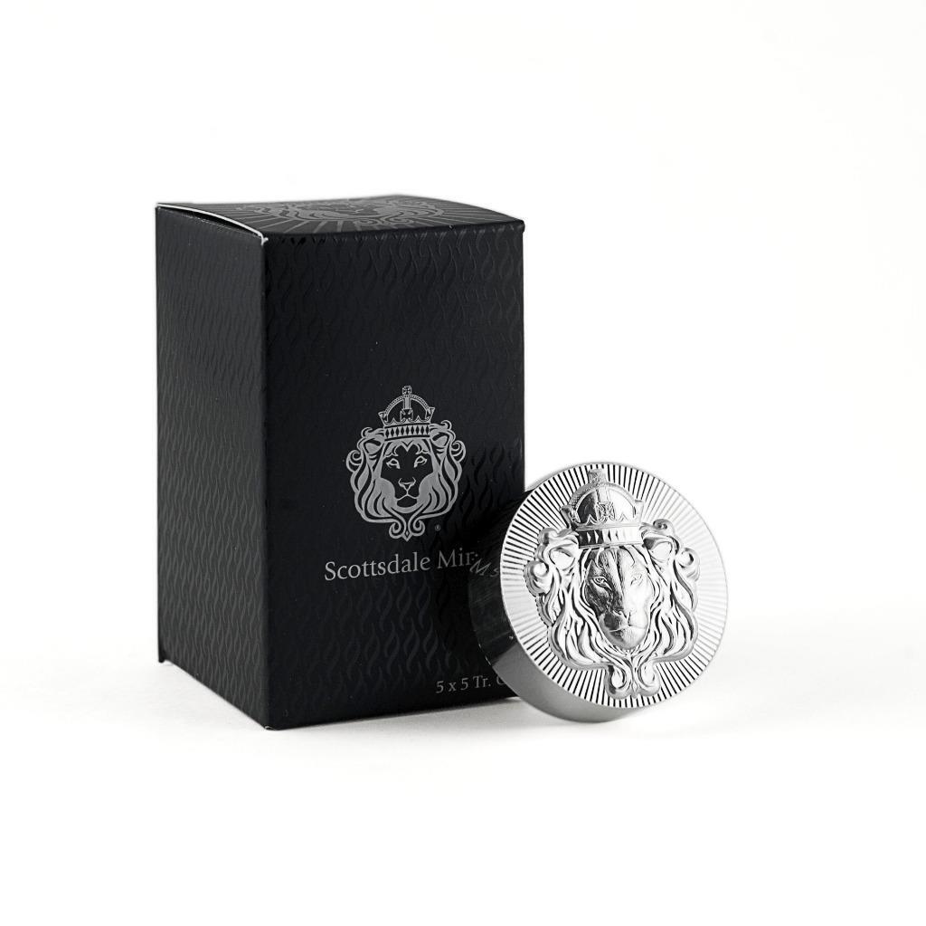 5 x 5oz Silver STACKER ROUNDS by Scottsdale Mint - 25oz .999 Silver