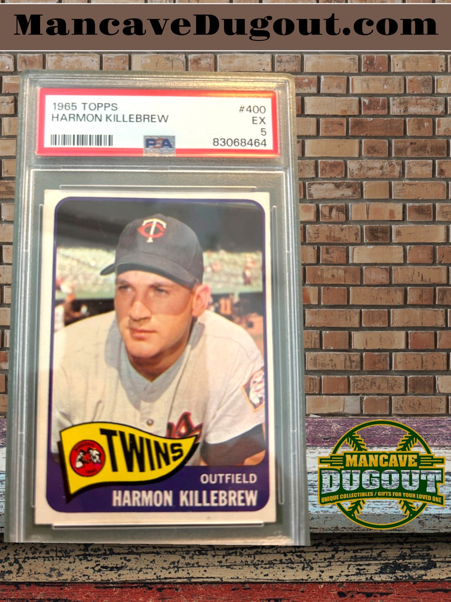 1965 Topps – Harmon Killebrew #400 - PSA 5 (EX) - Hall of Fame Power Hitter