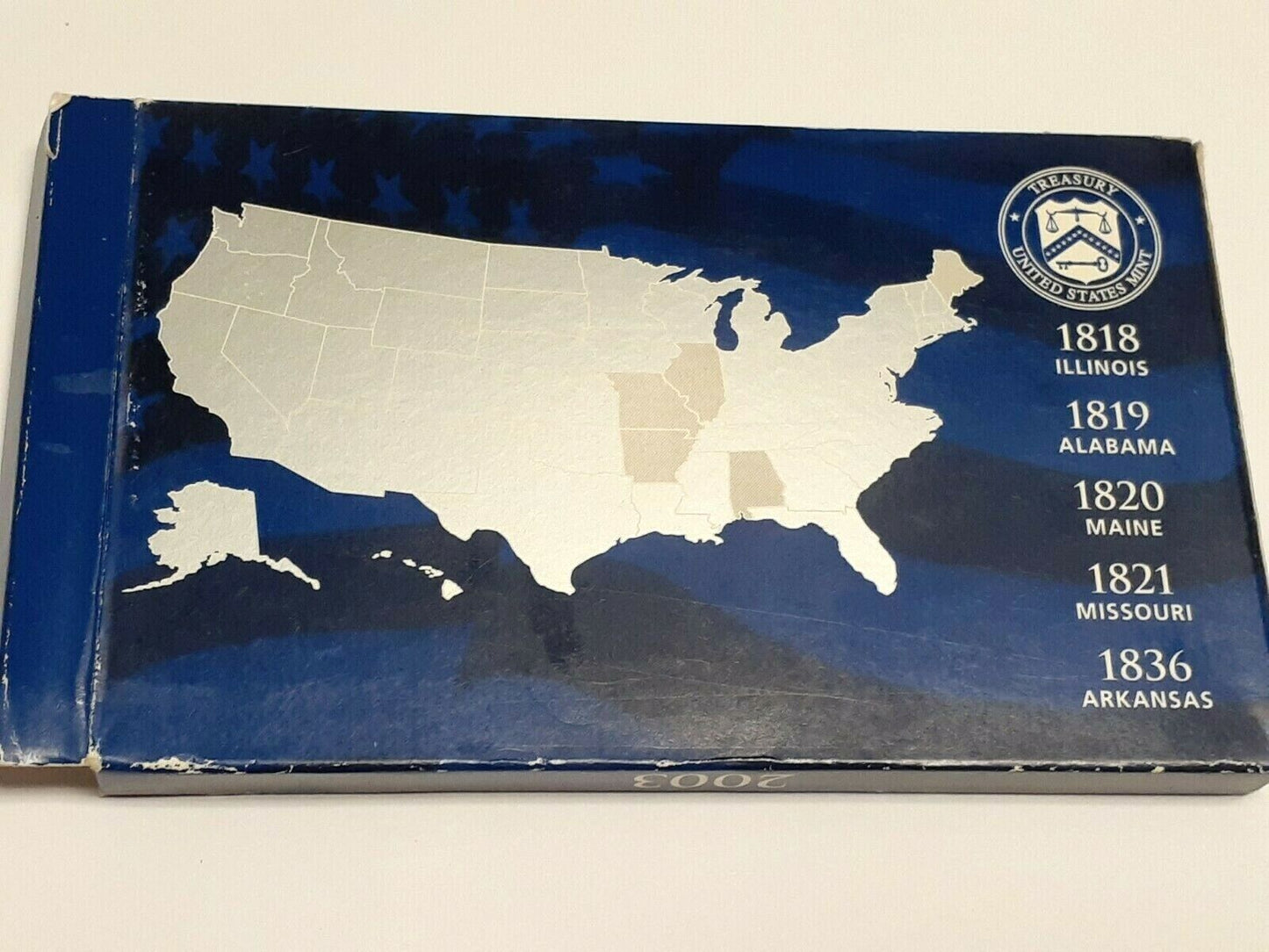 2003 50 STATE QUARTERS PROOF SET 5 COINS IN SET