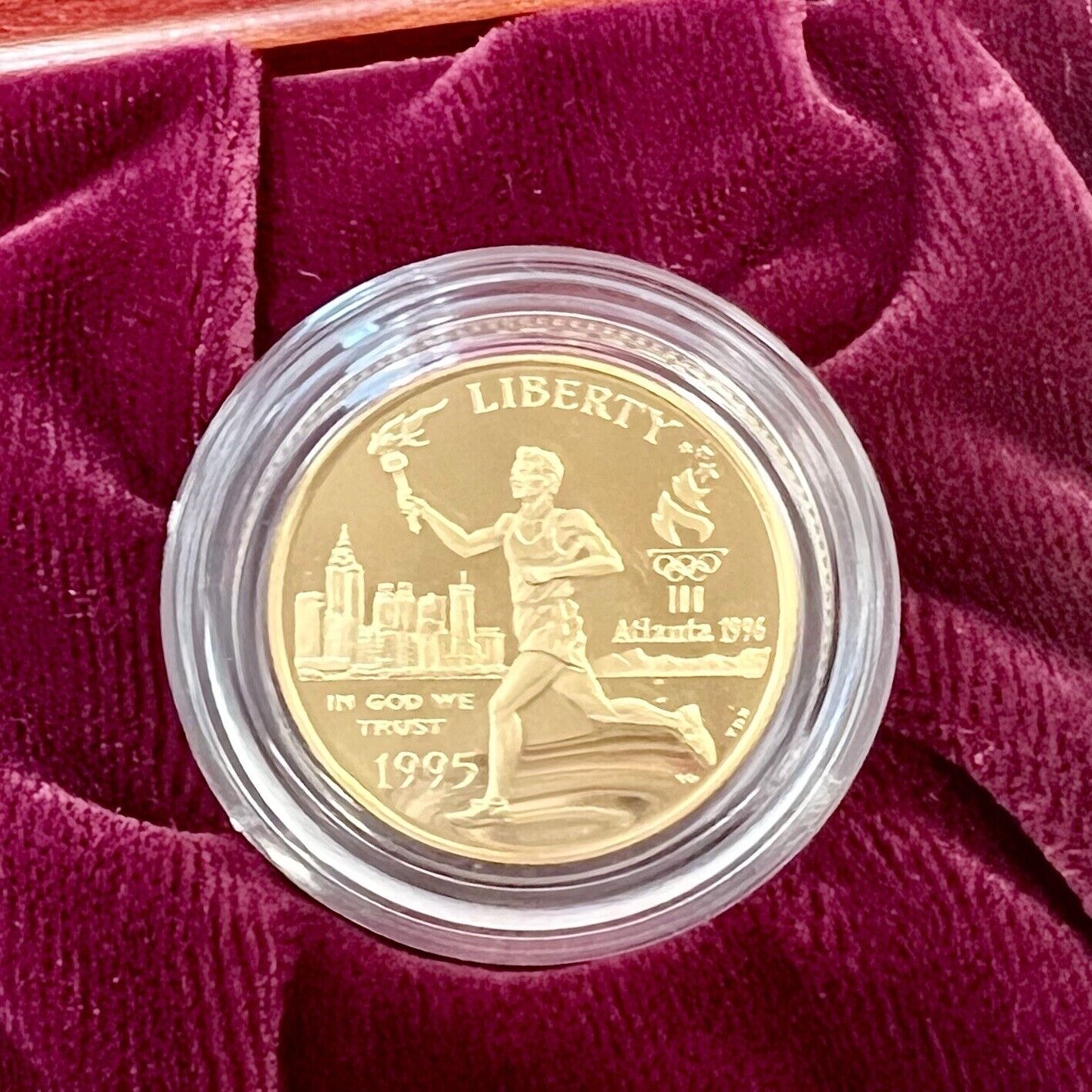 1996 Atlanta US Olympic 16 Proof Gold & Silver Coin Set -Presentation Box