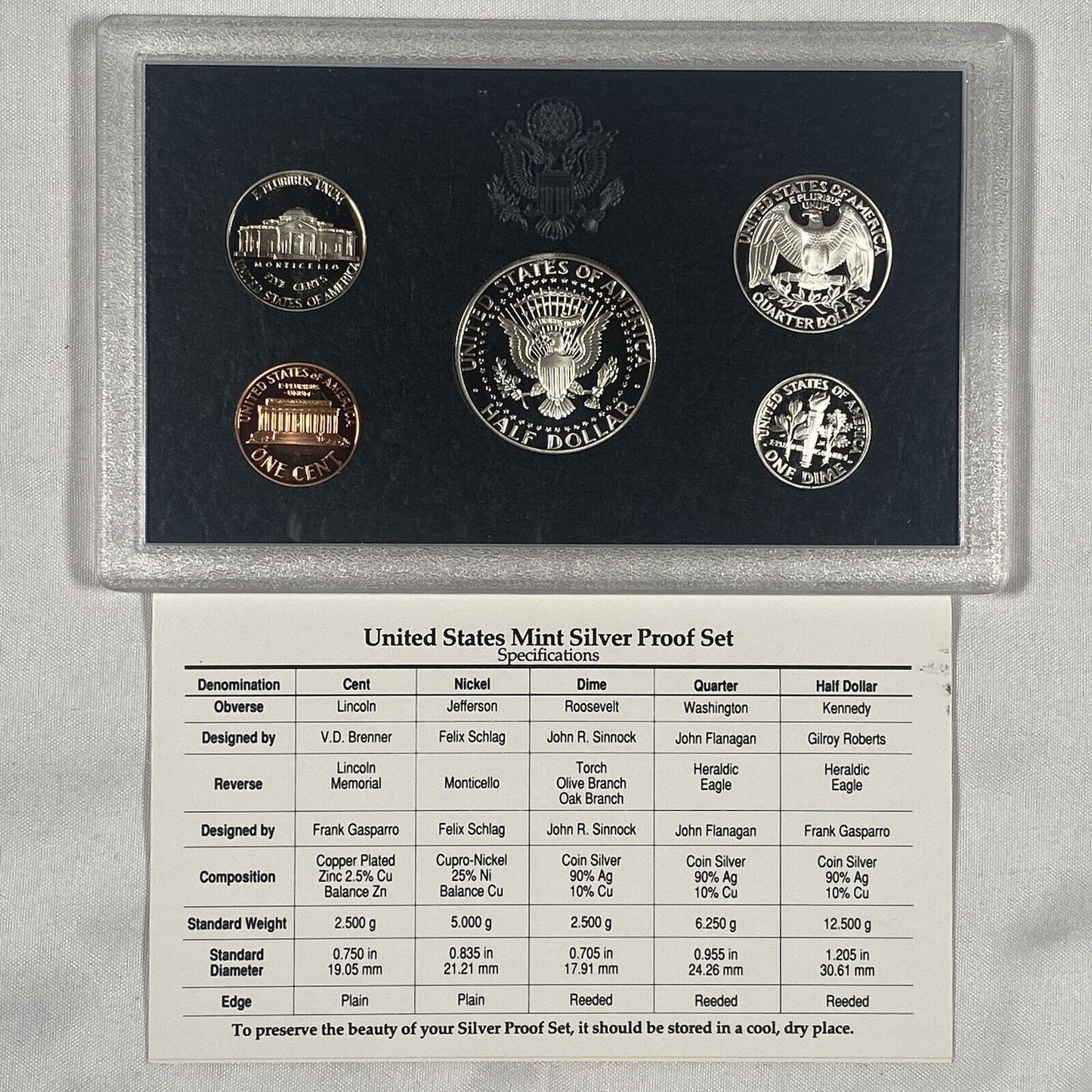 1998-S United States Mint SILVER Proof Set