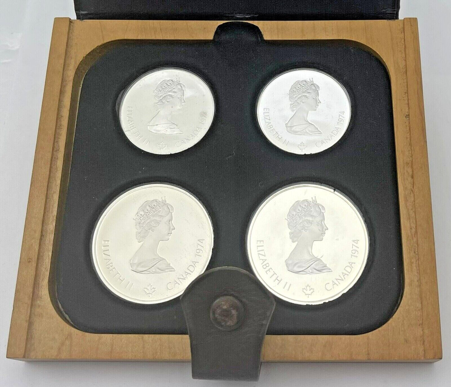 1976 Proof Silver Canadian Montreal Olympic Games 4 Coin Sterling Set Series 2