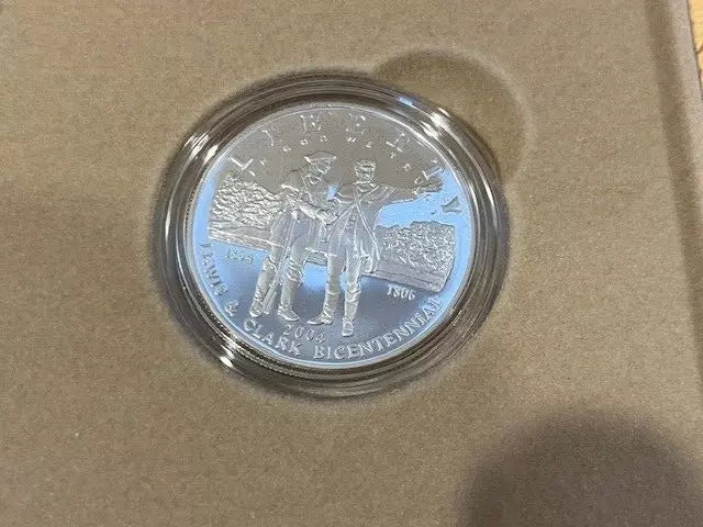 Lewis & Clark U. S. Mint Coin & Pouch Set - With COA - WYNONA MEDICINE POUCH