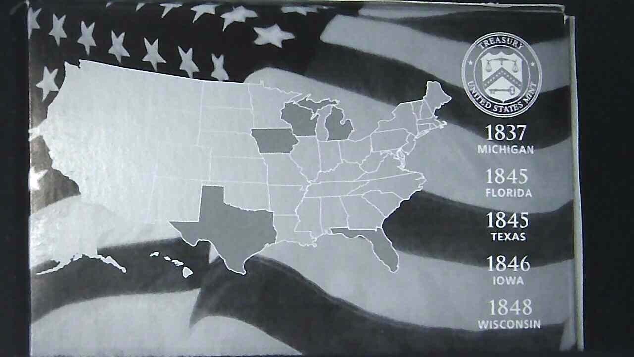 2004-S US Mint State Quarter 90% Silver Proof Set 5 Coins