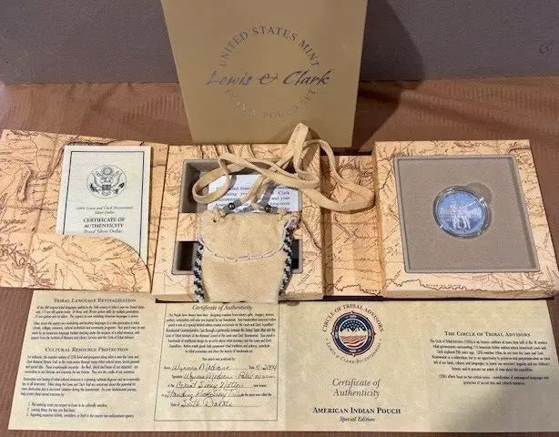 Lewis & Clark U. S. Mint Coin & Pouch Set - With COA