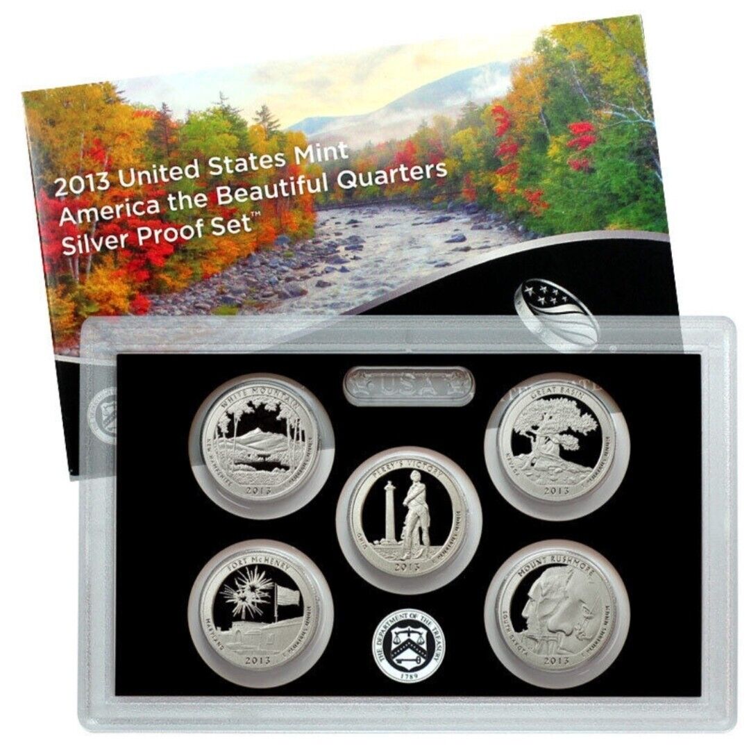 2013-S Silver Quarter ATB Proof Set (OGP/COA)