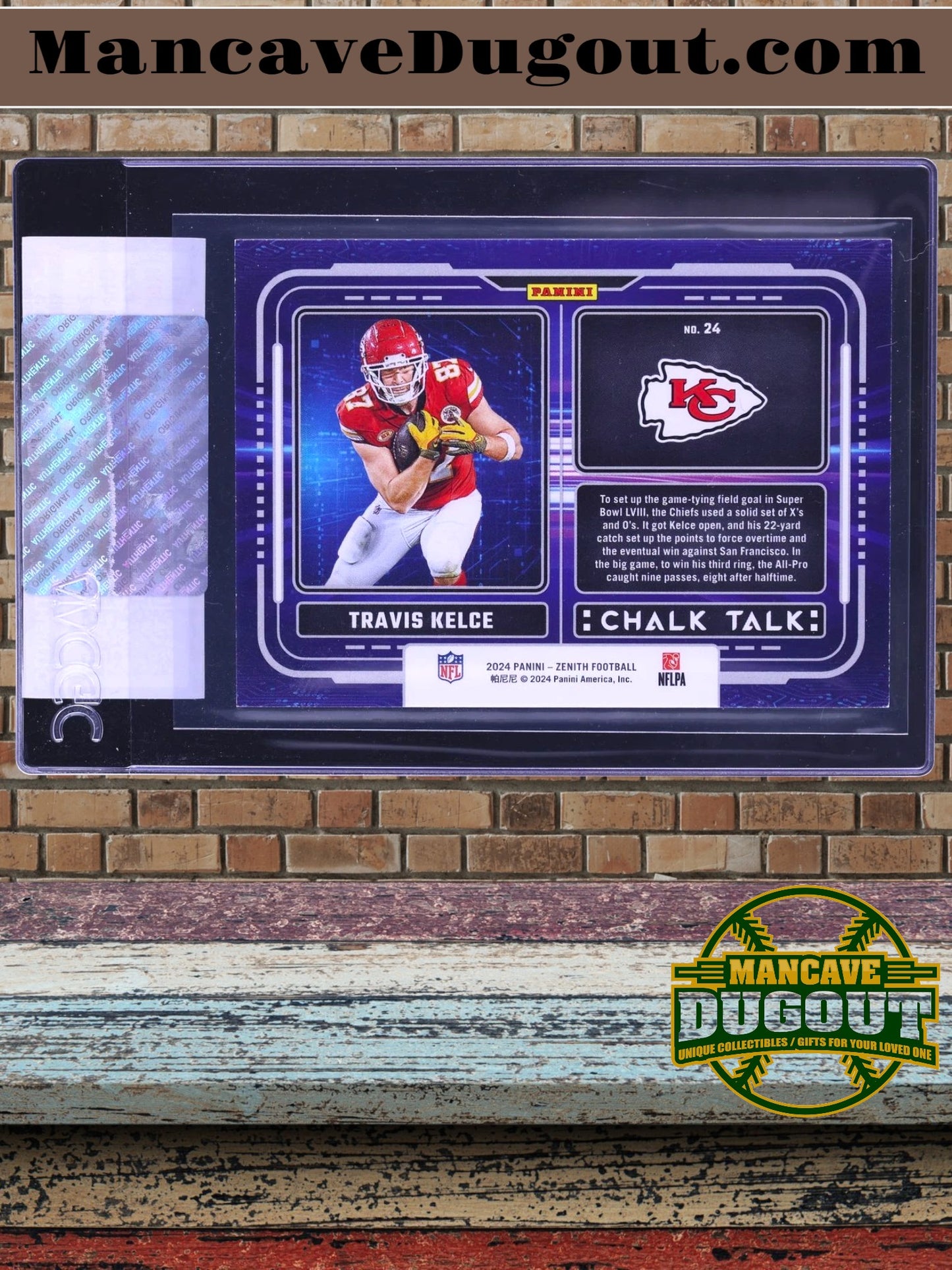 2024 Panini Zenith Chalk Talk Red – Travis Kelce #24 – CGC AUTHENTIC – 36/50