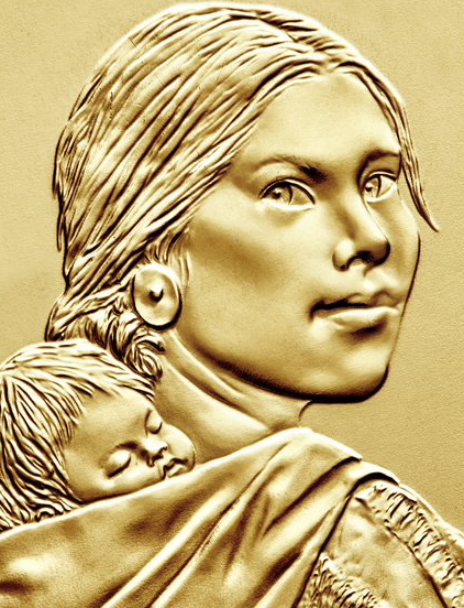 2016 Native American Sacagawea Golden Dollar P&D Rolls Set