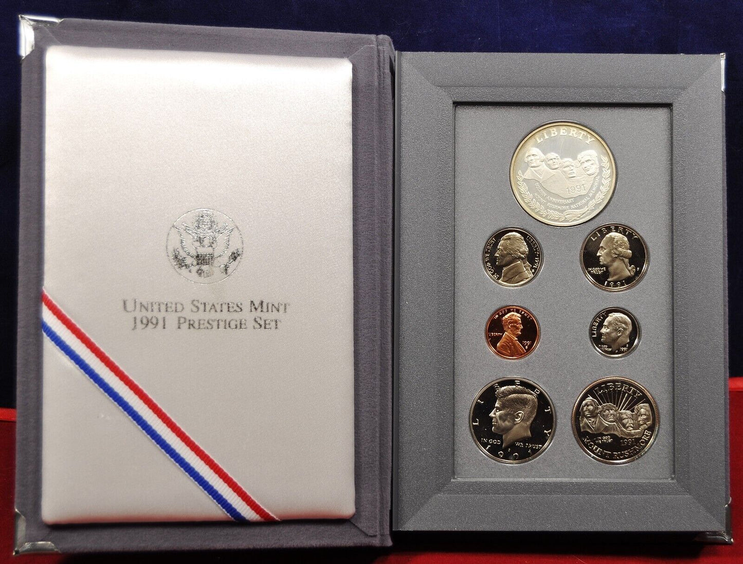 1991 United Stated Mint Silver Prestige Proof Set w/COA