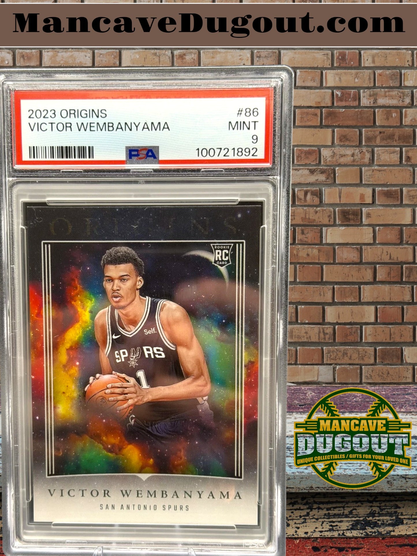 Victor Wembanyama — 2023 24 Panini Origins - Rookie Card #86 — PSA 9 Mint