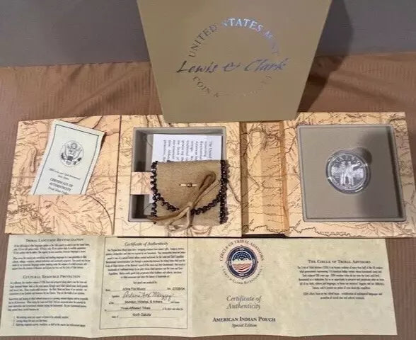 Lewis & Clark U. S. Mint Coin & Pouch Set - With COA
